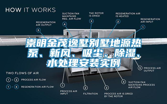 崇明金茂逸墅別墅地源熱泵、新風、吸塵、除濕、水處理安裝實例