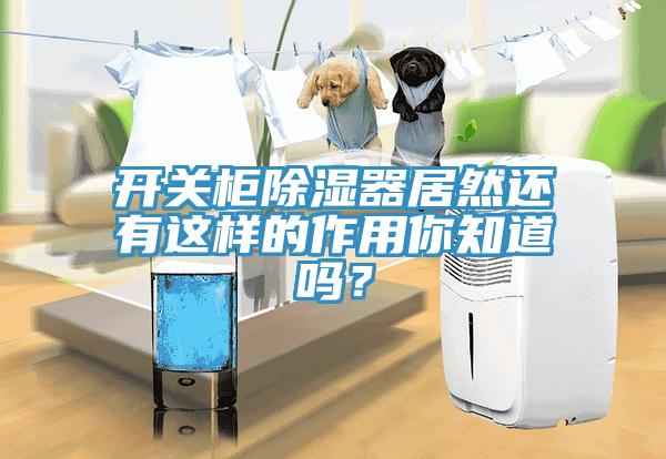 開關櫃除濕器居然還有這樣的作用你知道嗎？