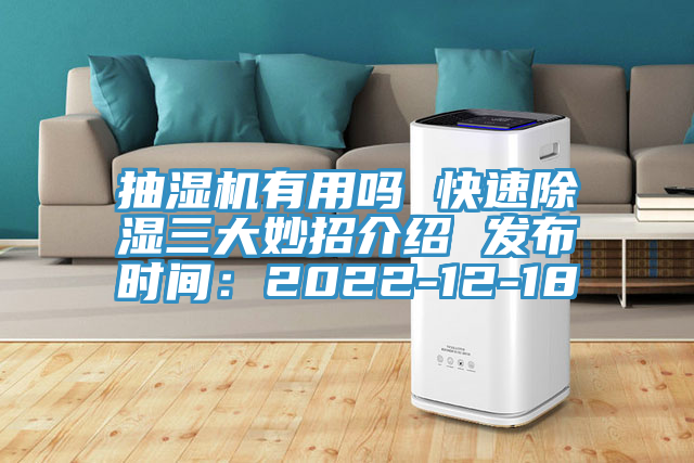 抽濕機有用嗎 快速除濕三大妙招介紹 發布時間：2022-12-18