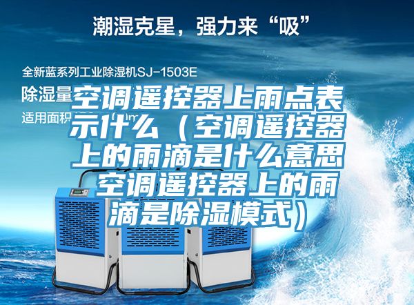 空調遙控器上雨點表示什麽（空調遙控器上的雨滴是什麽意思 空調遙控器上的雨滴是除濕模式）