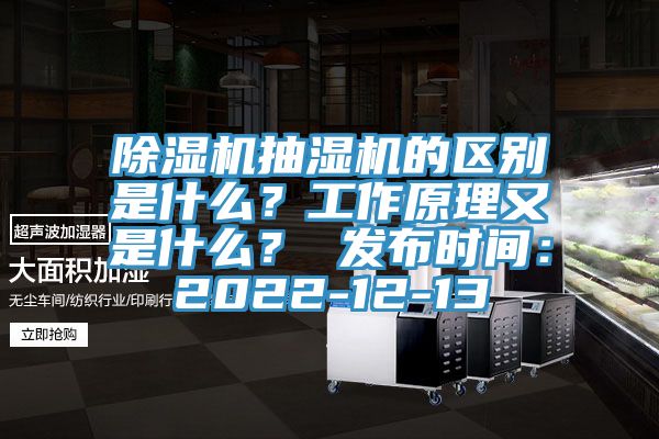 亚洲深夜福利抽濕機的區別是什麽？工作原理又是什麽？ 發布時間：2022-12-13